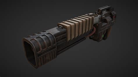 Doom Plasma Rifle 3D Model 95% by s13n1 on DeviantArt