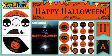 * NEW * Printable Halloween Office Decorations | Twinkl Party