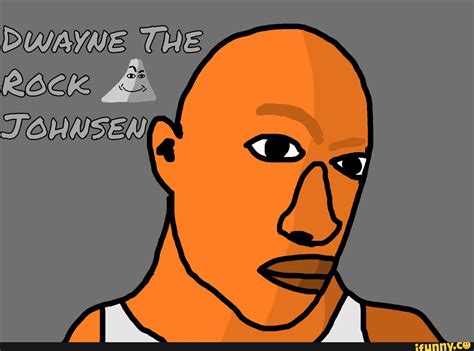 Hello, I decided to draw Dwayne The Rock Johnson - iFunny