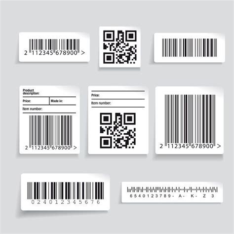 Barcode label set | Barcode design, Design, Graphic design posters