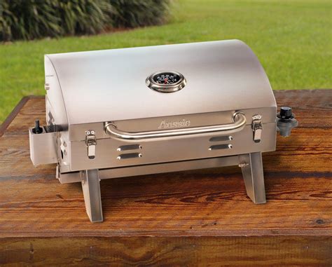 Aussie 205 Stainless Steel Tabletop Gas Grill » Petagadget