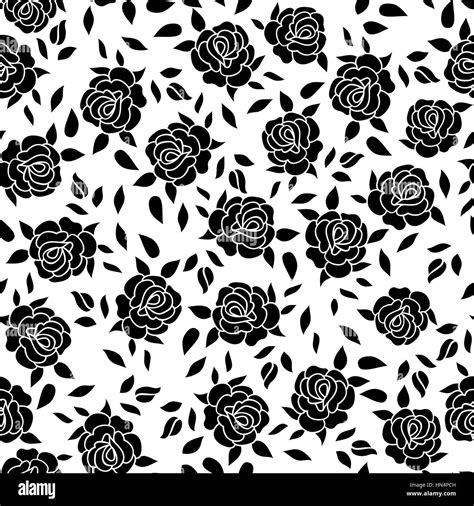 Black And White Floral Design