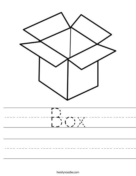 Box Worksheet - Twisty Noodle