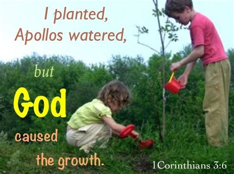 AC 1 Cor 3-6 I planted, Apollos Watered, but God caused the growth | Christian Pictures Blog