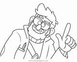 Bill Gravity Falls Coloring Pages sketch template