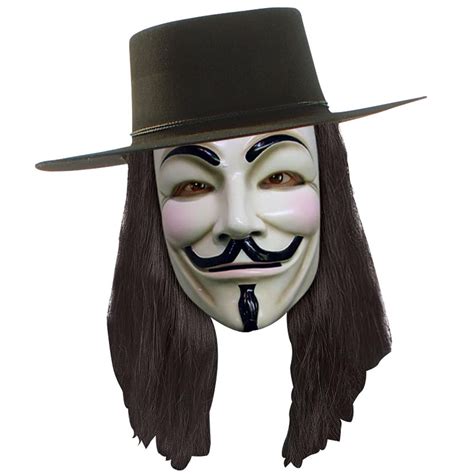 V for Vendetta Guy Fawkes Adult Mask | Máscara de v de venganza ...