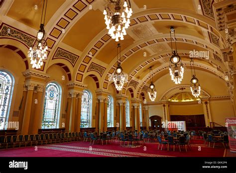 the great hall interior of Belfast City Hall belfast northern ireland Stock Photo - Alamy