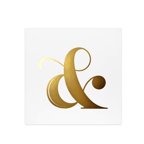 Gold Ampersand Art Print