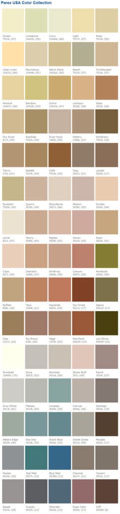 7 Of The Most Popular Stucco Color Charts, All In One Place!