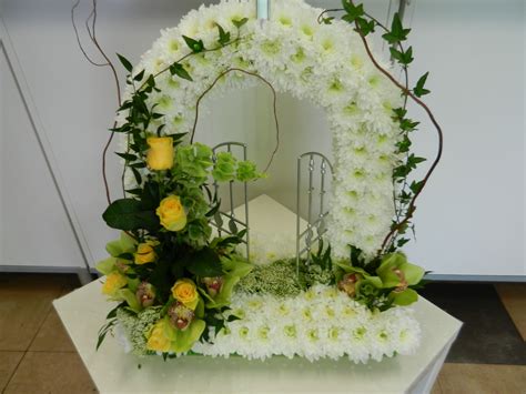 Gates of Heaven | Funeral floral arrangements, Funeral flowers, Funeral flowers diy