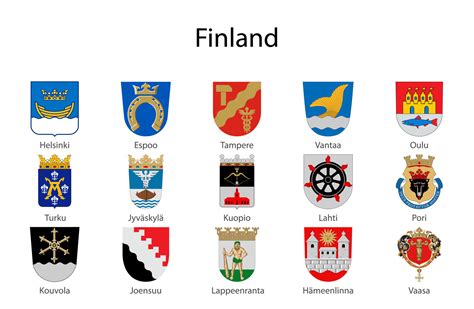 Set Coat of arms of the state of Finland, 21834492 Vector Art at Vecteezy