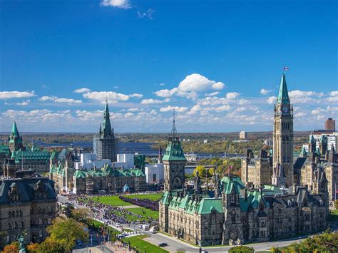 Download Top View Of Parliament Hill In Ottawa Wallpaper | Wallpapers.com