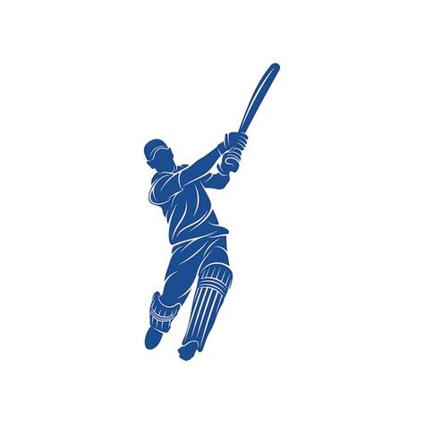 Premium Vector | Cricket player logo design vector Icon Symbol Template ...