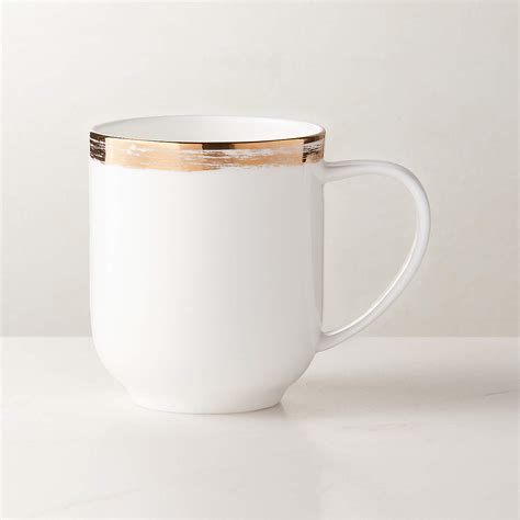 Isa White Fine Bone China Coffee Mug | CB2