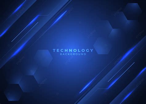 Blue Dark Digital Technology Background, Digital, Technology, Hexagonal ...