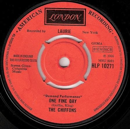 The Chiffons - One Fine Day (Vinyl, 7") | Discogs