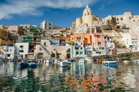 Scenic View of Procida Island in Naples Gulf, Italy Stock Image - Image of italy, naples: 85112003