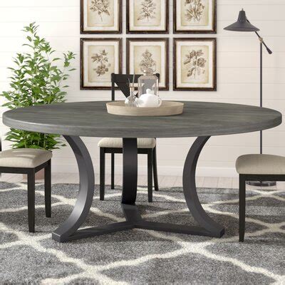 8 + Seat Round Kitchen & Dining Tables You'll Love | Wayfair