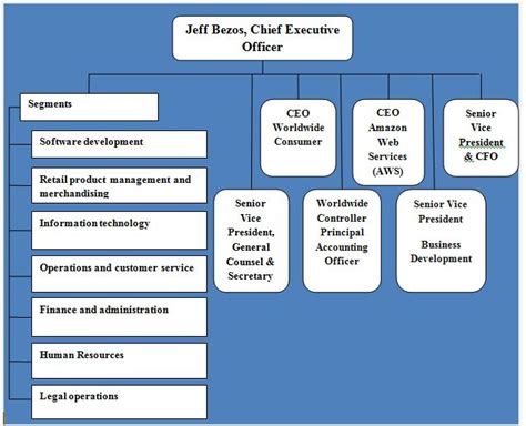 Amazon Organizational Structure | Organizational structure, Organizational, Senior management