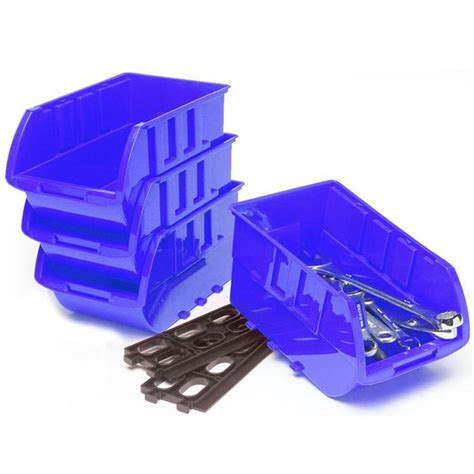 Industrial Warehouse Stackable Plastic Parts Storage Boxes Bins