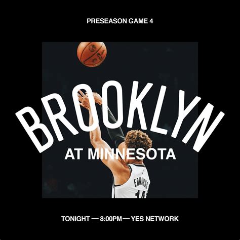 Brooklyn Nets on Twitter: "Preseason finale tonight 📺 @YESNetwork"