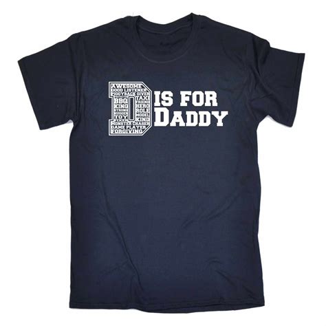 D Is For DADDY T-SHIRT tee father dad day funny birthday gift present ...