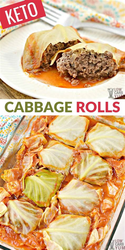 Stuffed Keto Cabbage Rolls Recipe | Low Carb Yum