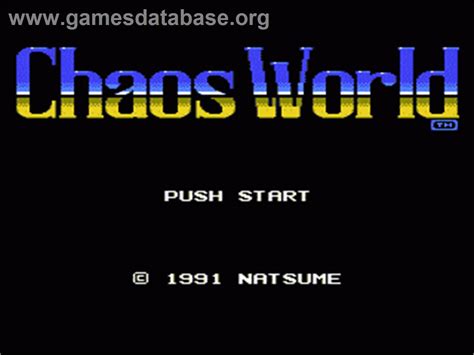 Chaos World - Nintendo NES - Games Database