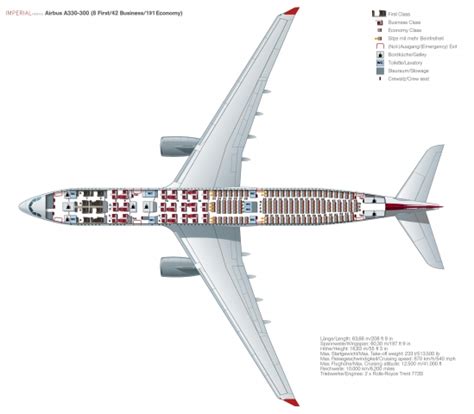 Imperial Airways Airbus A330-343 Seat Map - 1993 Version - Imperial ...