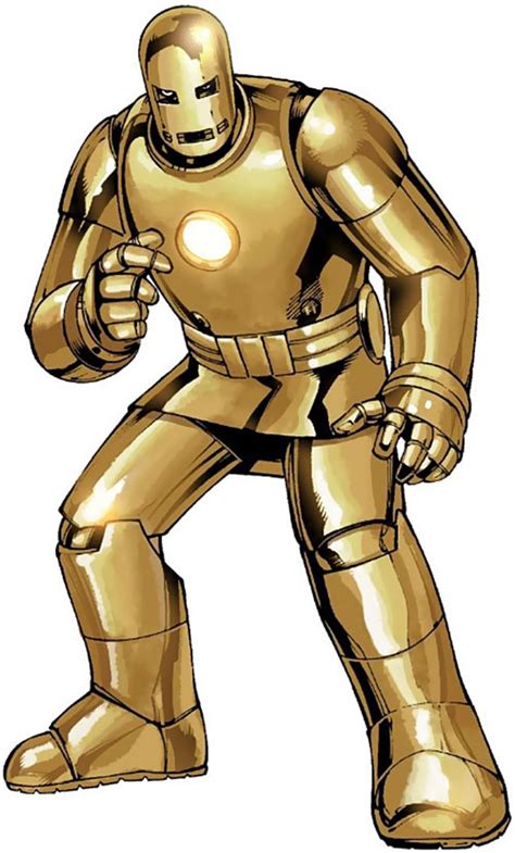 Iron Man armor suit - Golden Armor - 1960s - Profile - Writeups.org