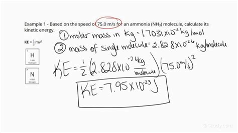 How to Calculate the Kinetic Energy of a Gas Particle | Chemistry ...