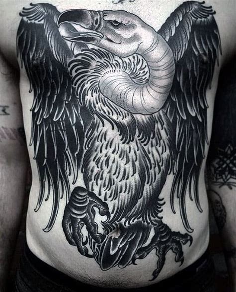 70 Vulture Tattoo Designs For Men - Scavenging Bird Ink Ideas