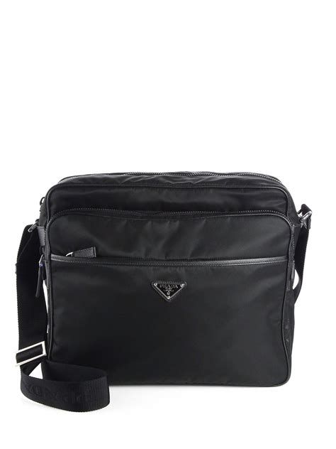 Prada Nylon Crossbody Bag in Black for Men | Lyst