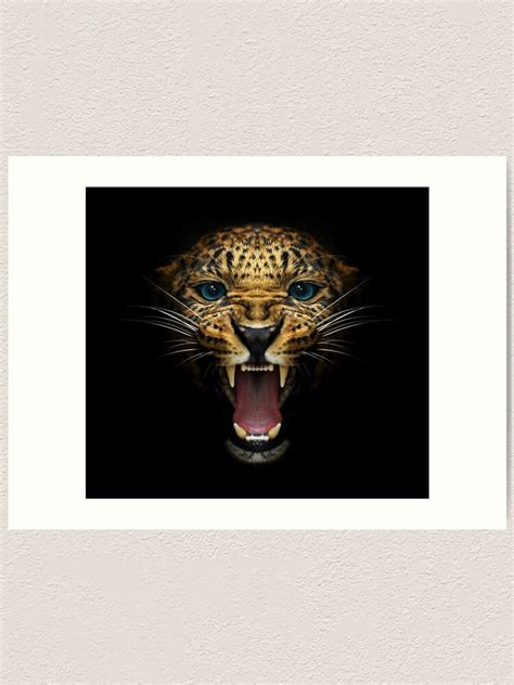 "angry wild jaguar face " Art Print for Sale by Mk5studio | Redbubble