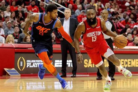 NBA 2019-20 Live Streaming: Oklahoma City Thunder vs Houston Rockets ...