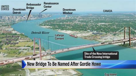 New bridge to be named after Gordie Howe