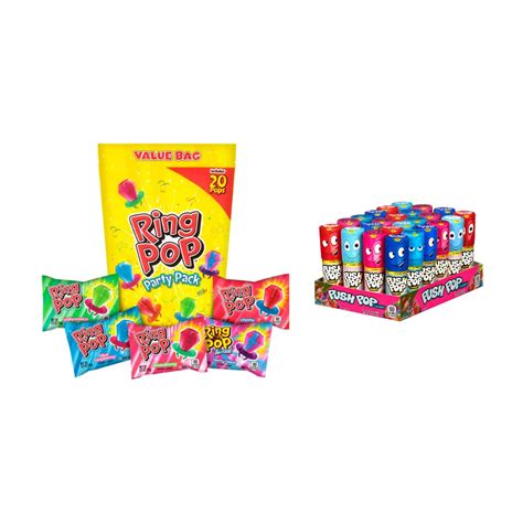 Buy Push PopCandy 24 Count Variety Pack + Ring Pop 20 Count Lollipop ...