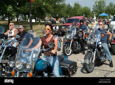 Harley davidson riders coming in to participate in the rally Stock Photo - Alamy