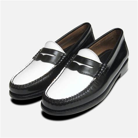 Black & White Ladies Penny Loafers | eBay