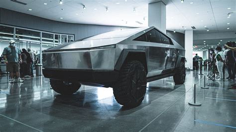 The Tesla Cybertruck Stands Defiant at the Petersen Automotive Museum.