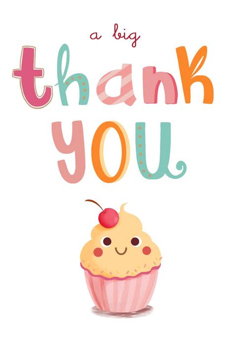 A Big Thank You - Free Thank You Card Template | Greetings Inside Sorry ...