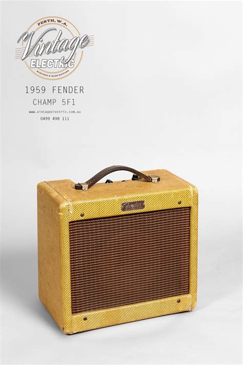 1959 Fender Champ 5F1 Tweed Amplifier | Vintage Electric