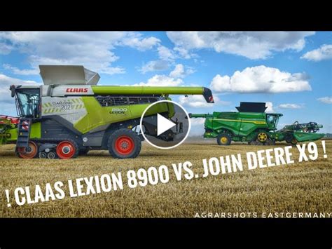 Claas Lexion 8900 vs. John Deere X9 - GIGANTEN DUELL