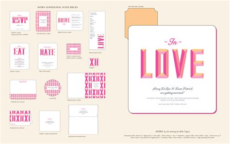 Avery | Bold neon wedding invitations