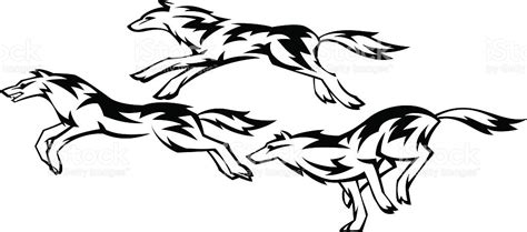 Wolf Silhouette Running at GetDrawings | Free download