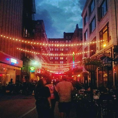 Downtown Cleveland night life on E. 4th street Downtown Cleveland, 4th Street, Bachelorette ...