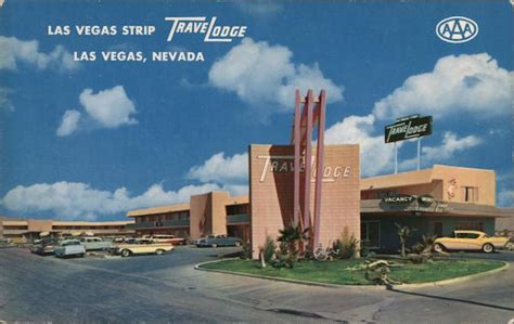 Las Vegas Strip Travelodge Nevada Postcard