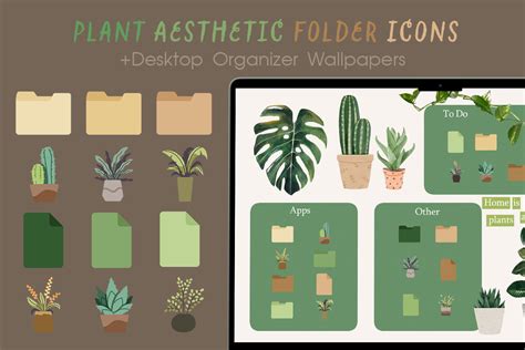 Plant Aesthetic Folder Icons - Free Windows & Mac Folder Icons 🪴