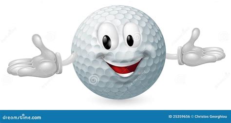 Golf Ball Mascot Royalty Free Stock Image - Image: 25359656