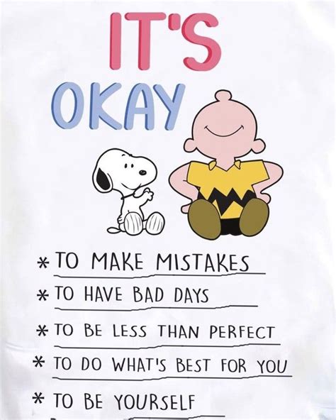 IT'S OKAY.. | Snoopy quotes, Charlie brown quotes, Little boy quotes